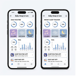 Aplicación ROYALCRAFT para el sueño del bebé: canciones de cuna, ruido blanco, sonidos para dormir y música relajante para bebés ios/android - Product Image 1