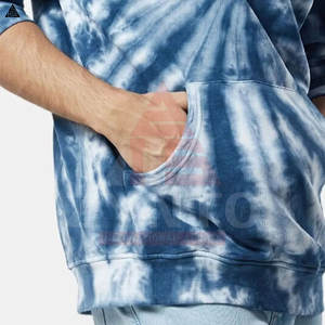 เสื้อฮู้ดดี้ผู้ชายสไตล์ใหม่ ลายมัดย้อม แฟชั่นลำลอง ผ้าคอตตอนผสม ดีไซน์สั่งทำได้ กำลังฮิต - Product Image 3