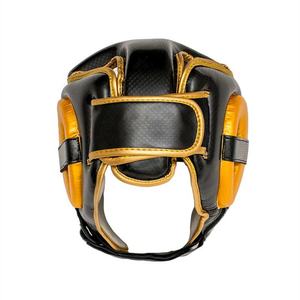 Protector de cabeza de boxeo de cuero ecológico de alta calidad Precio al por mayor de fábrica con patrón de cara único - Product Image 2