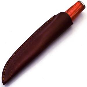 8" Factory Made OEM Cheap Low Price Handmade Carbon Steel Full Tang Walnut Wood Handle Skinner Knife - Product Image 6