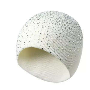 Nouveau bonnet en tricot diamanté style coréen, chapeau d'hiver en mélange de coton, tissu courant, unisexe, streetwear, accessoires d'hiver pour le ski, motif original - Product Image 3