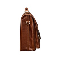 Porte-documents d'avocat de luxe en cuir véritable fait main avec serrure à combinaison sécurisée pour documents et ordinateur portable – Vente en gros et personnalisation