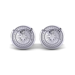 Elegant Mens 9K Gold <b>Cufflinks</b> Luxury Fine Jewelry Premium <b>Shirt</b> Accessories for Wedding Groom and Formal Events - Product Image 3