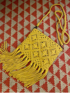 Pochette de soirée de luxe pour femme, en crochet texturé, durable, pliable, taille personnalisée, sac à main à bandoulière - Product Image 4