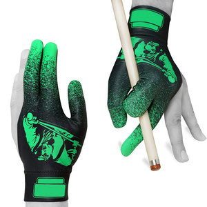 Gants de snooker Geo Brothers, nouvelle collection, haute qualité, spandex, séchage rapide, respirants, légers, fermeture auto-agrippante, design tendance. - Product Image 1