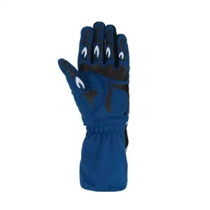 Gants de course bleus à doigts entiers en nylon antidérapants avec fermeture à cordon unisexe pour utilisation en motocross en extérieur - Product Image 2