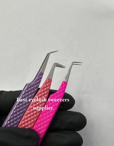 แหนบปลายขนตาพร้อมที่จับทำจากสแตนเลสสตีล - Product Image 1