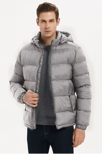 Chaqueta Impermeable de Invierno para Exteriores, con Logotipo Personalizado, para Hombre, de Secado Rápido, Transpirable, con Cuello Alto, Talla Grande, Lisa - Product Image 3