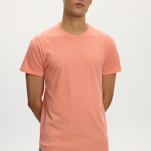 T-shirt col rond tendance pour homme en coton French Terry, streetwear, manches courtes, fitness, t-shirts personnalisés, coupe ajustée pour homme - Product Image 4