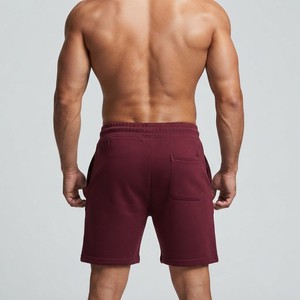 Shorts Bermuda en coton uni pour homme, taille élastique, décontractés, respirants, mi-hauts, pour l'été, avec poches latérales - Product Image 2