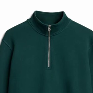 Sweat-shirt à fermeture éclair quart de tour, mode, vente en gros, avec broderies personnalisées de haute qualité, hiver, unisexe - Product Image 3