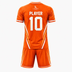 Conjunto de Uniforme de Fútbol Premium para Hombre, Camiseta y Pantalones Cortos Personalizados, Sublimados, Transpirables, para Entrenamiento y Partido, Suministro al por Mayor - Product Image 2