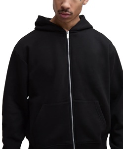 ชุดวอร์มสำหรับผู้ชายชุดวอร์มผ้าฝ้าย100% มีฮู้ดและกางเกงขายาวแบบรูดซิปปรับแต่งได้ - Product Image 3