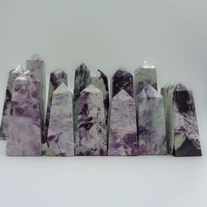 Chakralume Obélisque en Kammererite Naturelle Sculptée et Polie à la Main, Tour de Cristal Rare Violet, Pierre de Guérison, Énergie de Méditation Reiki - Product Image 5