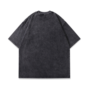 Camisetas de Algodón 100% con Diseño Goku, Estampadas, de Alta Densidad (GSM), Transpirables, Ecológicas, Holgadas, Tallas Grandes para Hombre, Lavado Claro, Venta al por Mayor - Product Image 4