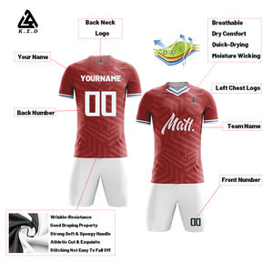 Crea il Tuo Completo da Calcio Personalizzato Divisa da Calcio Unisex Abbigliamento da Calcio per Squadra Set Completo da Calcio - Product Image 2