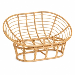 Cómoda silla ergonómica Mamasan para exteriores, patio, jardín, decoración del hogar, muebles de ratán, sillas Papasan. - Product Image 3