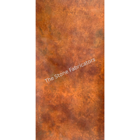 Dalle de marbre naturel Oxido Rust, feuille de placage de pierre flexible, résistante à l'eau, design moderne, carrelage de sol TSF India, garantie 3 ans