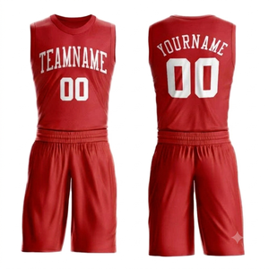 Vêtement d'extérieur unisexe sans manches à col en V 220 GSM avec couleurs et logo personnalisables, tissu doux, uniforme de basket-ball imprimé - Product Image 1