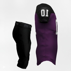 Uniforme de football américain personnalisé par sublimation, avec motif en sergé, maillot et pantalon d'uniforme de football américain - Product Image 2