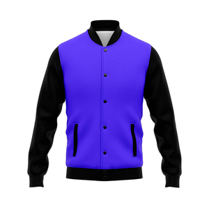 2026 Baseball <b>Jackets</b> Customizable Logo Letterman <b>Jackets</b> for Men & Women Stand Collar Button Front <b>Patchwork</b> Letterman <b>Jackets</b> - Product Image 3