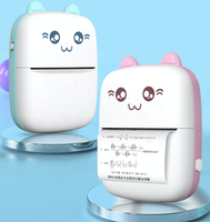 FYX Top Vente C9 Mignon Chat Mini Étiquette Imprimante Thermique Portable Imprimante Sans Fil 200DPI Android IOS Avec Rouleau De Papier 57x25mm