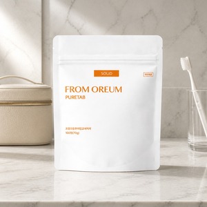 [FROM OREUM] Recharge de dentifrice solide 20 unités – Comprimés de dentifrice pour hôtel, salle de bain, voyage et hygiène personnelle - Product Image 4