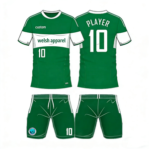 Tenue de football personnalisée en tissu à séchage rapide, maillots et uniformes de football imprimés et uniformes de football simples pour jeunes - Product Image 1