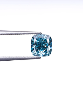Diamante Cultivado en Laboratorio de Color Azul Fantasía VVS2 de 1.0 ct, Corte Cojín, Certificado IGI, Joyería de Alta Calidad - Product Image 1