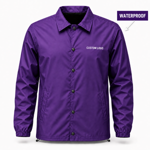 Veste Coach en Gros Personnalisable avec Logo Imprimé, Imperméable, Doublure en Maille, Légère, Unisexe, Coupe-Vent d'Extérieur – Fabricant - Product Image 1