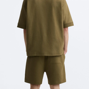 เสื้อยืดฤดูร้อนแบบใหม่ระบายอากาศได้ดีสำหรับผู้ชาย ชุดเซ็ตสั้นสำหรับชุดกีฬาพิมพ์ลายแฟชั่น เสื้อยืดแขนสั้น - Product Image 4