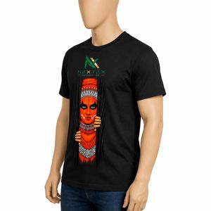 T-shirt personnalisé pour homme avec imprimé 3D Folk Art déchiré, style streetwear culturel décontracté d'été, en coton respirant, haut graphique - Product Image 3
