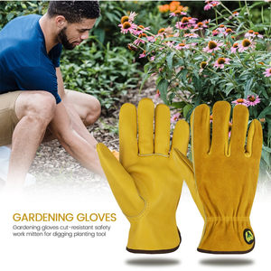 Gants de sécurité en cuir de vachette pleine fleur de haute qualité pour le soudage, le travail et le jardinage - Product Image 6