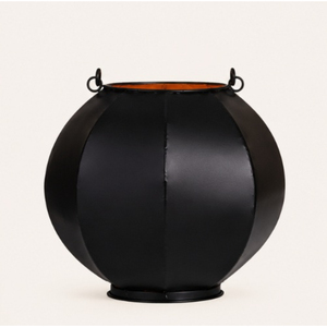 Lot de lanternes décoratives en fer noir rustique en forme de citrouille Jack O'Lantern pour décoration d'intérieur et d'extérieur de Halloween - Product Image 3