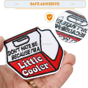 No me odies porque soy un poco más fresco parche bordado hierro en coser palabras parche DIY accesorio Punk Skull Cool parches - Product Image 5