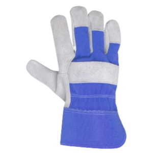 Industrial Safety Gloves with Fluorescent Cotton New Design Heavy Duty Cowhide Split Leather for Hand and <b>Arm</b> Protection - Product Image 5