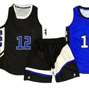 Uniforme de Baloncesto Personalizado al por Mayor de Alta Calidad, Conjunto de Sublimación de Camisetas de Fútbol Unisex, Impresión de Logotipo Personalizado, Bordado en la Parte Superior - Product Image 1