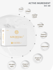 Ampoule GTM GOLDCELL PDRN Skin Booster Glutathion Acide Hyaluronique Éclaircissant Hydratant Élasticité Éclat Raffermissement Régénération - Product Image 6