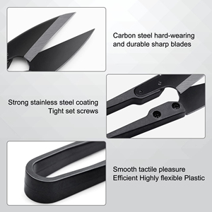 Professional Tailor <b>Scissor</b> Carbon Steel Thread Snips U Shape Spring <b>Sewing</b> <b>Scissors</b> Tailoring Craft DIY Garment Manganese - Product Image 5