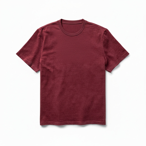 เสื้อยืดคอกลมแขนสั้นทรงปกติ ผ้าฝ้าย 100% ดีไซน์เรียบง่าย เป็นมิตรกับสิ่งแวดล้อม สไตล์ลำลองสำหรับผู้ชาย ผ้าถักเนื้อแน่น 240 กรัม รับผลิตแบรนด์ตามสั่ง - Product Image 1
