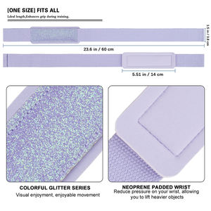 สายรัดข้อมือยกน้ำหนักแบบปรับได้ น้ำหนักเบา กันลื่น สำหรับทุกเพศ พร้อมโลโก้สั่งทำได้ รูปทรงเลข 8 - Product Image 3