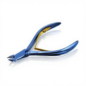 Plasma Blue Metal Cuticle Nipper 4mm Professional Durable Eco-Friendly Customized Logo Wholesale Rate Beauty Concept - Product Image 1