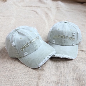 High-quality Thick Cotton Washed Distressed Dad Hat Stylish <b>Vintage</b> Unstructured Casual 6 Panel Embroidered logo Baseball <b>Caps</b> - Product Image 1