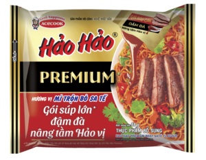Fideos Instantáneos Hao Hao Premium con Sabor a Carne de Res y Harina de Trigo, 88g, Paquete Grande para Sopa, Sabor Auténtico Vietnamita - Product Image 1