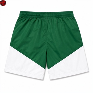 Ensemble survêtement coupe-vent color block avec veste à capuche zippée et short, tenue de sport légère, vêtements de course, ensemble short en nylon - Product Image 5