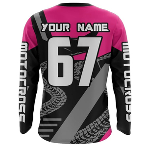เสื้อเจอร์ซีย์มอเตอร์ไซค์แบบสั่งทำพิเศษ พิมพ์ลายแบบ Sublimation เต็มตัว รับผลิตแบบ OEM/ODM ผ้าระบายอากาศ ยืดหยุ่นได้ เหมาะสำหรับขี่ออฟโรด ผู้ผลิตชุดขี่มอเตอร์ไซค์ - Product Image 5
