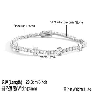 Pulsera de Diamantes Moissanite VVS1 de Calidad de Exportación, Estilo Hip Hop, Chapada en Oro, Tipo Cubana, Disponible a Precio de Fábrica - Product Image 6
