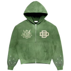 Conjunto de dos piezas OEM de invierno para streetwear, estampado, 100% algodón, de alto gramaje, con capucha, efecto desgastado por el sol, lavado ácido, con parche de aplique y sudadera con capucha. - Product Image 6