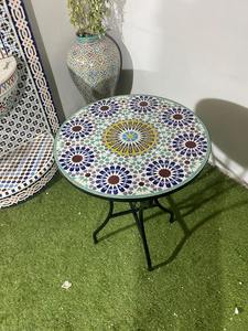 Mesa con Tapa de Madera y Base de Hierro con Logotipo Personalizado para Hogar y Oficina, de la India - Product Image 3