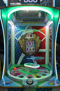 Máquina recreativa de salto de béisbol para 1 jugador, operada con monedas, de acero, PVC y acrílico, juego interactivo de rebote de pelotas con canje de boletos de lotería - Product Image 3